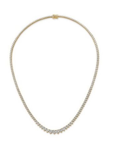 COLLANA IN ORO TIPO TENNIS CON DIAMANTI LAB GROWN A SCALARE 21,5 GRAMMI - 202/Y GRADUATING