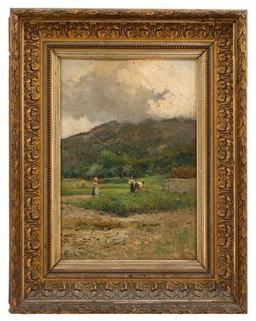 Giuseppe Augusto Levis - "Lavorando nei campi"