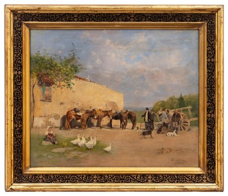 Ernesto Pochintesta - "Giornata di caccia"