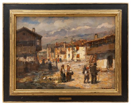Vittore Antonio Cargnel - "Vecchie case di Cadaria Belluno"