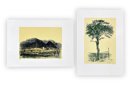 ALBERTO ZIVERI (1908-1990) - Lotto unico composto da 2 litografie
