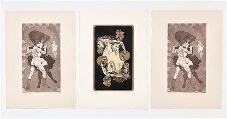 GIUSEPPE (BEPPE) MADAUDO (1950) - Lotto unico composto da 3 acqueforti