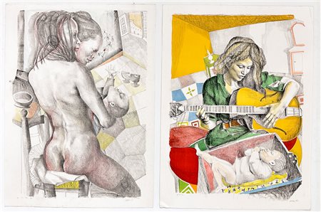 UGO ATTARDI (1923-2006) - Lotto unico composto da 2 opere grafiche