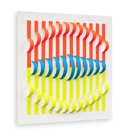 DARIO ZAFFARONI (1943) - Polidinamiche tricromiche fluorescenti, 2023