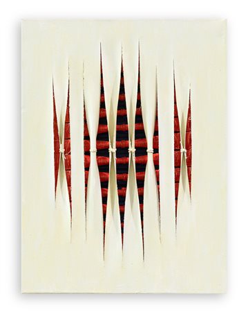 CALOGERO SALEMI (1966) - Squarci di arancio e blu, 2024