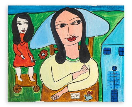 CANDIDA BISSONI (1936-2011) - Mamma con bambina