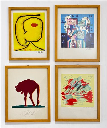 EDIZIONI BOLAFFIARTE (TURCATO, CARMASSI, MAROTTA E KODRA) - Lotto unico di 4 opere