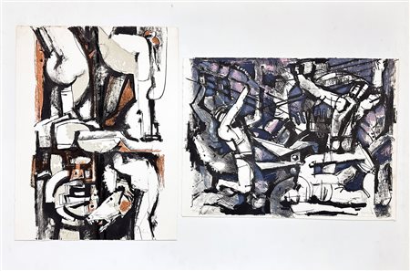 LUCIANO CESCHIA (1926-1991) - Lotto unico composto da 2 Opere