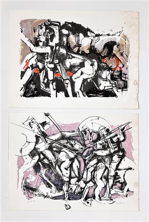 LUCIANO CESCHIA (1926-1991) - Lotto unico composto da 2 Opere