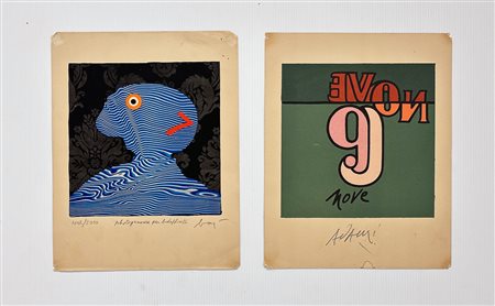 EDIZIONI BOLAFFIARTE (ADAMI, BAJ) - Lotto unico di 2  fotolitografie: