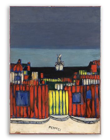 GENNARO PICINNI (1933) - Senza Titolo (Il porto), 1955