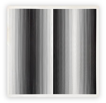 GETULIO ALVIANI (1939-2018) - Testura grafica righe, 1972