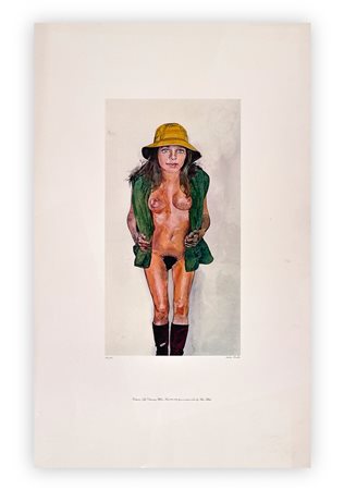 PETER BLAKE (1932) - Costume life drawing, yellow hat, 1972-1979