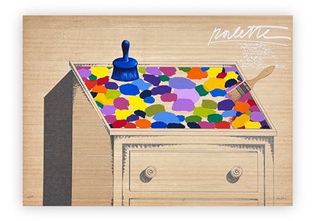 CONCETTO POZZATI (1935-2017) - Palette, 1978
