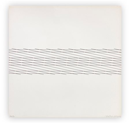 FRANÇOIS MORELLET (1926-2016) - 1 trame horizontal 1 trame oblique, 1952/1975