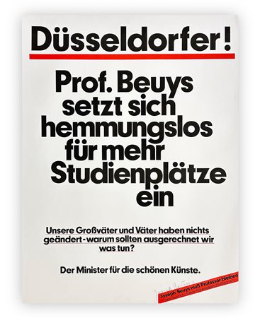 JOSEPH BEUYS (1921-1986) - Düsseldorfer!, 1972
