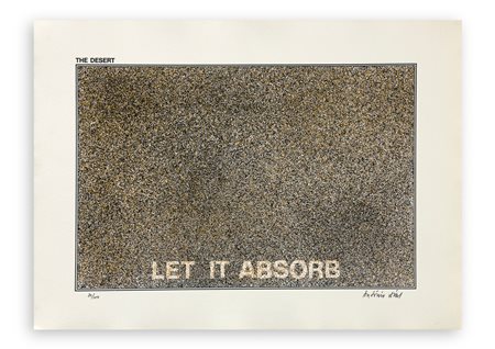 ANTONIO DIAS (1944-2018) - The desert - let it absorb, 1975