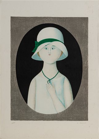 Senza titolo (Donna con cappello)