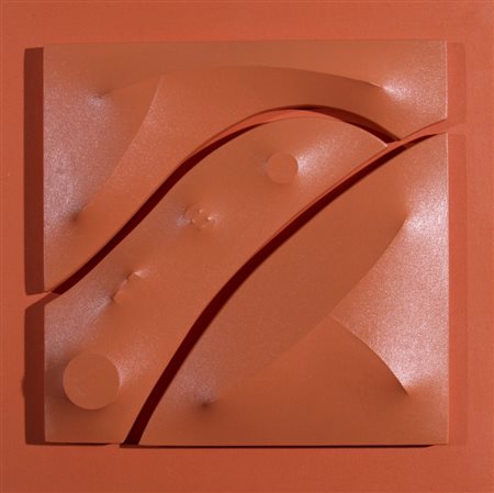 BASSANI ANDREA (MARTINENGO 1954) "Forma e colore" Tela sagomata cm. H: 45.00...