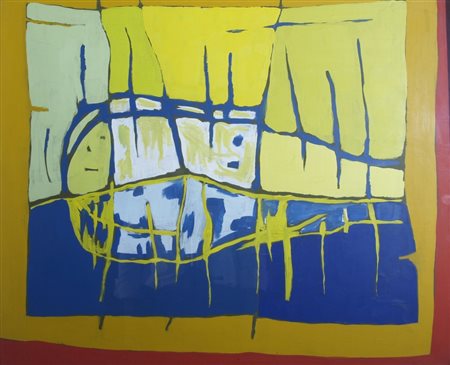 CORPORA ANTONIO (Tunisi 1909 - Roma 2004) "Nuovo arcobaleno" 1970 Olio su...