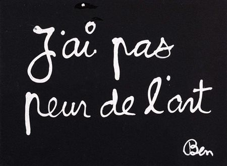 J'ai pas peur de l'art