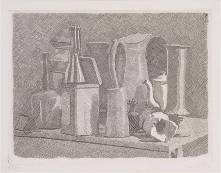 Grande natura morta con la caffettiera