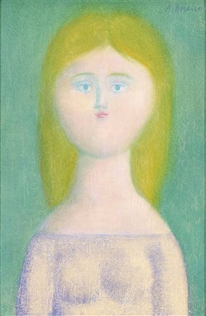 "Fanciulla" fondo verde