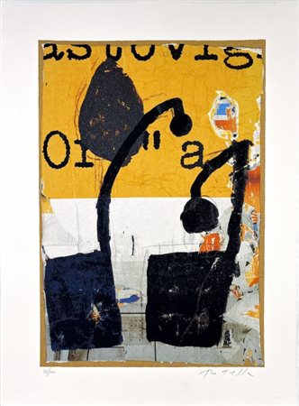 Mimmo Rotella “Mirò in nero”