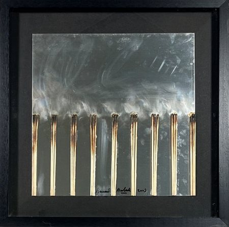 Bernard Aubertin “Dessins de Feu sur Alluminium” 2009