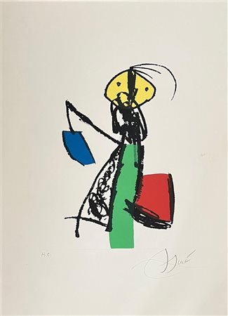 Joan Mirò “Chanteur des Rues II” 1981