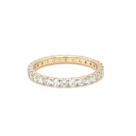 ANELLO ETERNITY IN ORO GIALLO 1,34 GR DIAMANTI NATURALI - RNGDI