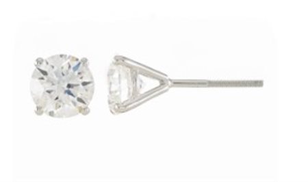 ORECCHINI IN ORO CON DIAMANTI NATURALI PER 0,50 CT - 807 MARTINI ROUND 14K NAT