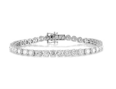 BRACCIALETTO TENNIS IN ORO 7.73 GR CON DIAMANTI NATURALI PER 4 CT - 104 BR CLASSIC 14K NAT