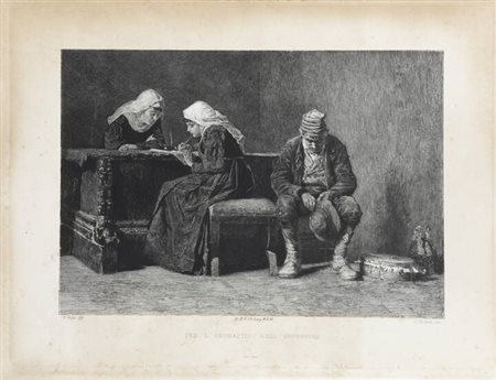 CELESTINO TURLETTI<BR>Torino 1845 - 1904<BR>"Per l'onomastico del confessore"