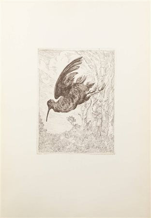 ITALO CREMONA<BR>Cozzo Lomellina (PV) 1905 - 1979 Torino<BR>"Beccaccia"