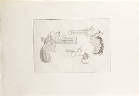 ITALO CREMONA<BR>Cozzo Lomellina (PV) 1905 - 1979 Torino<BR>"Armi orientali", 1970