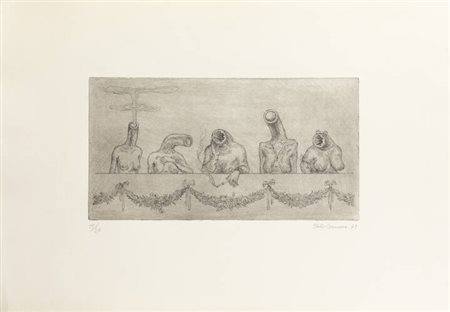 ITALO CREMONA<BR>Cozzo Lomellina (PV) 1905 - 1979 Torino<BR>"Giuria femminile", 1971