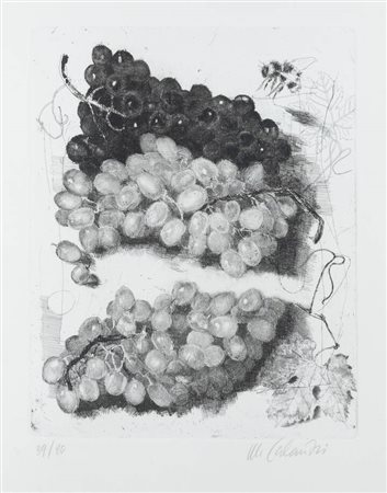 MARIO CALANDRI<BR>Torino 1914 - 1993<BR>"L'uva" 1978