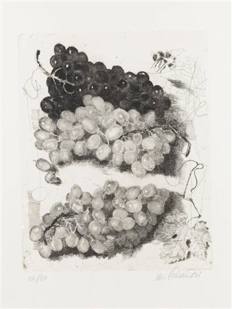 MARIO CALANDRI<BR>Torino 1914 - 1993<BR>"L'uva" 1978