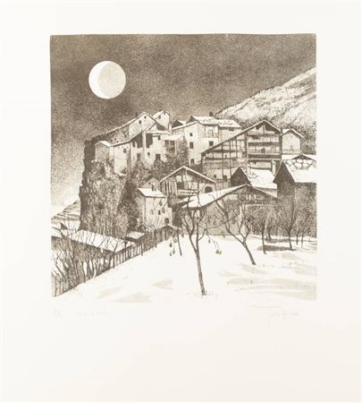 TINO AIME<BR>Cuneo  1931 - 2017 Gravere (TO)<BR>"Sera a Cels"