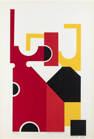 MARIO MOLINARI<BR>Coazze (TO) 1930 - 2000 Torino<BR>"Coppia di avventori" 1984