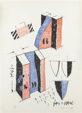 KENJIRO AZUMA<BR>Yamagata 1926-<BR>"Idea di una scultura" 1974