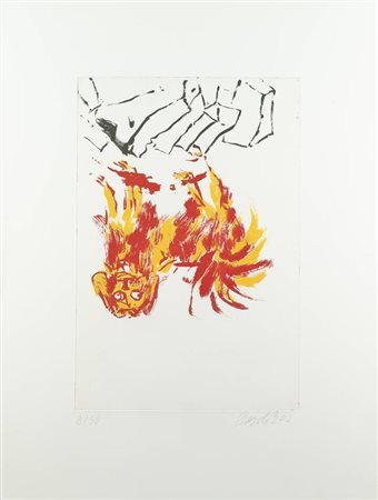 GEORG BASELITZ<BR>Kamenz (Germania) 1938<BR>"Tama 2" 2002