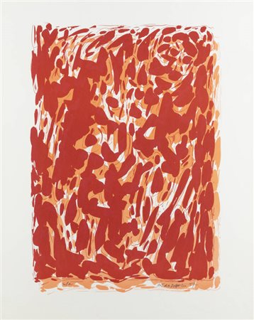 PIERO DORAZIO<BR>Roma 1927 - 2005 Todi (PG)<BR>"Red composition" 1957