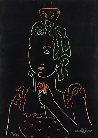 PALOMA PICASSO<BR>Villauris (Francia) 1949<BR>"Senza titolo"