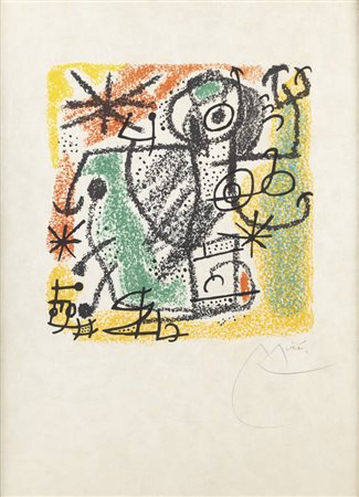 JOAN MIRO'<BR>Barcellona (Spagna) 1893 - 1983 Palma (Spagna)<BR>"The Essences of the Earth" (1963)
