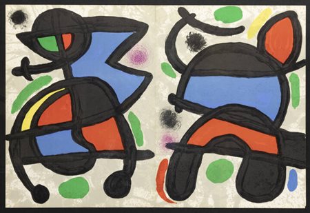 JOAN MIRO'<BR>Barcellona (Spagna) 1893 - 1983 Palma (Spagna)<BR>"Senza titolo", 1970