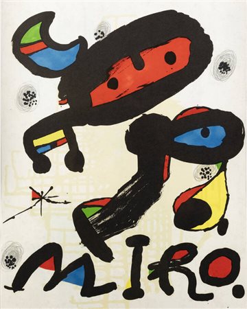 JOAN MIRO'<BR>Barcellona (Spagna) 1893 - 1983 Palma (Spagna)<BR>"Senza nome", 1980