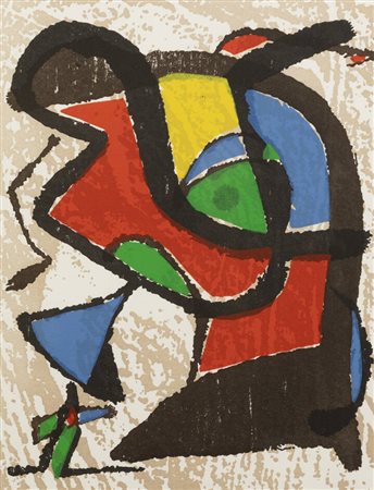 JOAN MIRO'<BR>Barcellona (Spagna) 1893 - 1983 Palma (Spagna)<BR>"Senza titolo", 1984