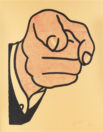 ROY LICHTENSTEIN New York (USA) 1923 – 1997 "Finger pointing" 1961